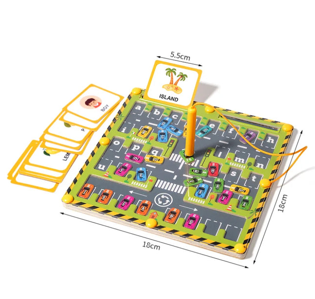 Montessori Magnetic Alphabet Maze – ABC Learning & Fine Motor Educational Toy for Preschool Kids