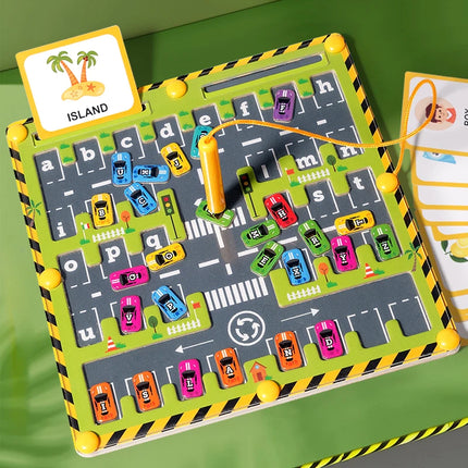 Montessori Magnetic Alphabet Maze – ABC Learning & Fine Motor Educational Toy for Preschool Kids