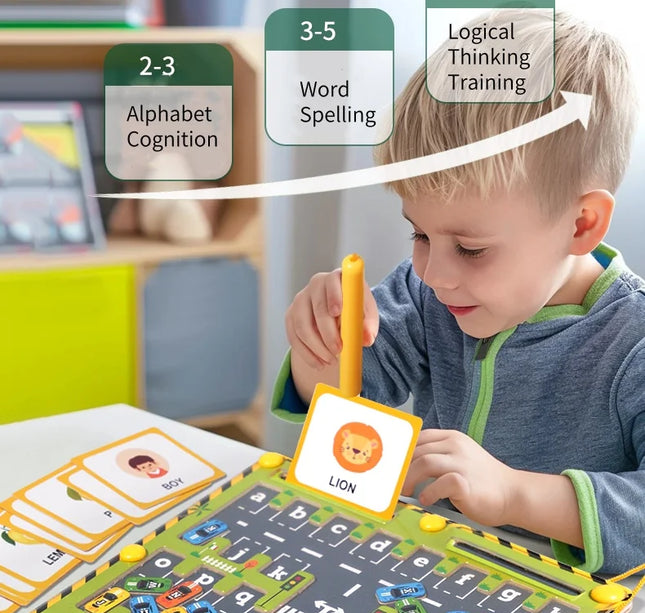 Montessori Magnetic Alphabet Maze – ABC Learning & Fine Motor Educational Toy for Preschool Kids