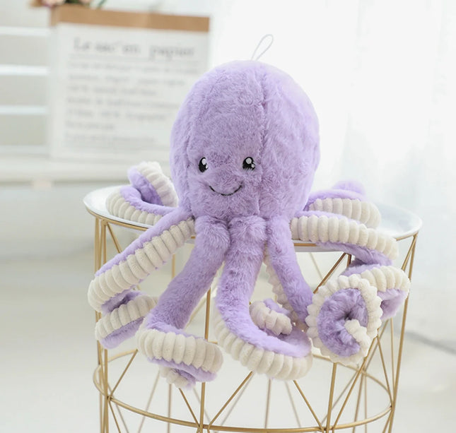 Octopus Stuffed Animal Cute Plushies Reversible Octopus Plushies Colorful and Multi Size for Room Decor Kids Gift