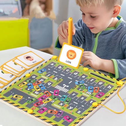 Montessori Magnetic Alphabet Maze – ABC Learning & Fine Motor Educational Toy for Preschool Kids