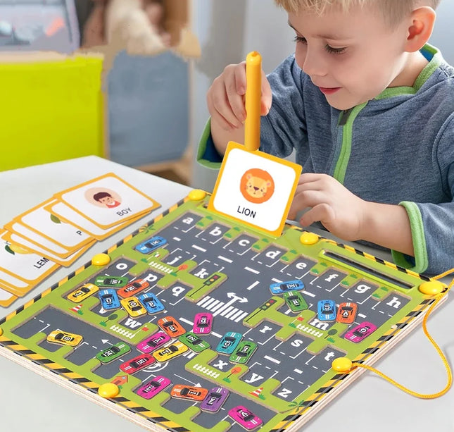 Montessori Magnetic Alphabet Maze – ABC Learning & Fine Motor Educational Toy for Preschool Kids