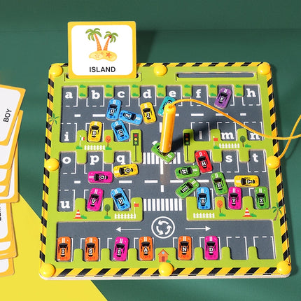 Montessori Magnetic Alphabet Maze – ABC Learning & Fine Motor Educational Toy for Preschool Kids
