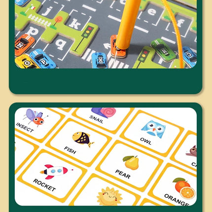 Montessori Magnetic Alphabet Maze – ABC Learning & Fine Motor Educational Toy for Preschool Kids