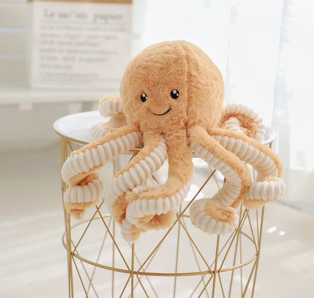 Octopus Stuffed Animal Cute Plushies Reversible Octopus Plushies Colorful and Multi Size for Room Decor Kids Gift