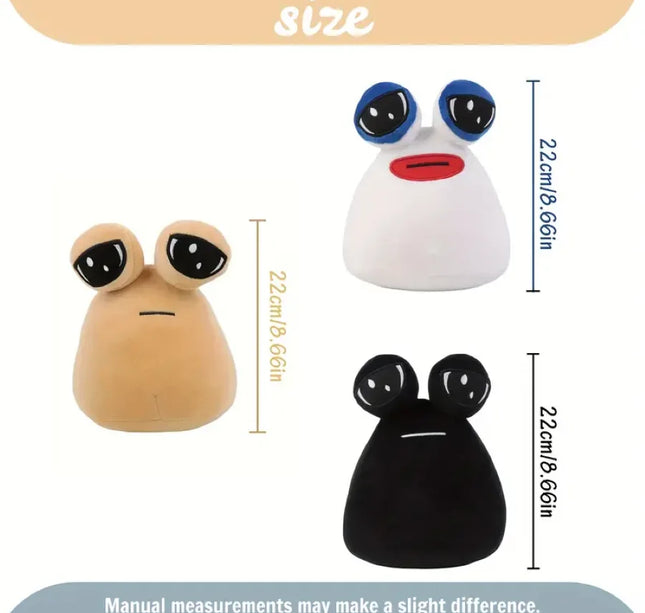 My Pet Alien Pou Plush Toy – 4 Styles Cute Game Stuffed Animal for Halloween, Thanksgiving & Christmas Gifts