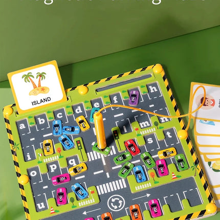 Montessori Magnetic Alphabet Maze – ABC Learning & Fine Motor Educational Toy for Preschool Kids