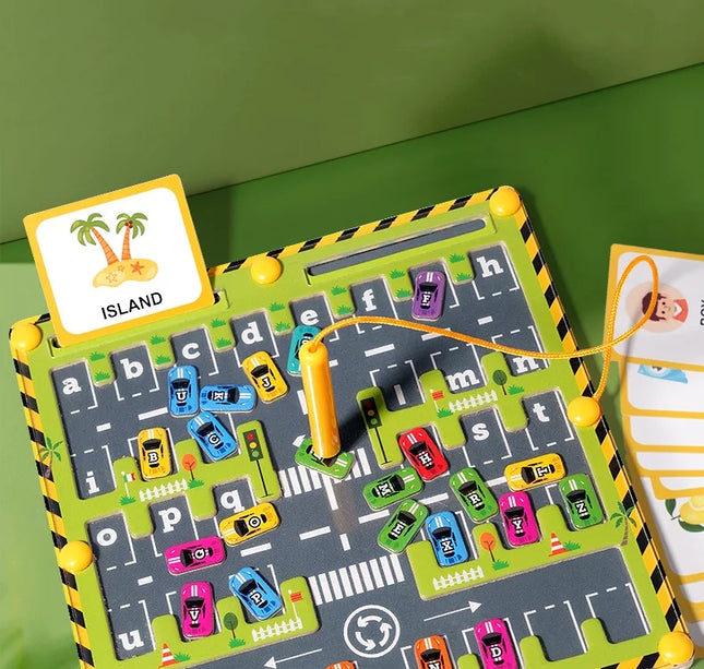 Montessori Magnetic Alphabet Maze – ABC Learning & Fine Motor Educational Toy for Preschool Kids