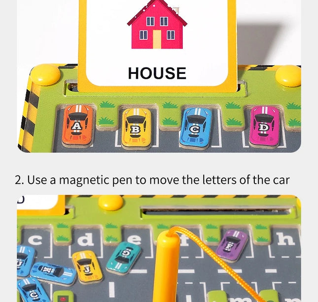 Montessori Magnetic Alphabet Maze – ABC Learning & Fine Motor Educational Toy for Preschool Kids