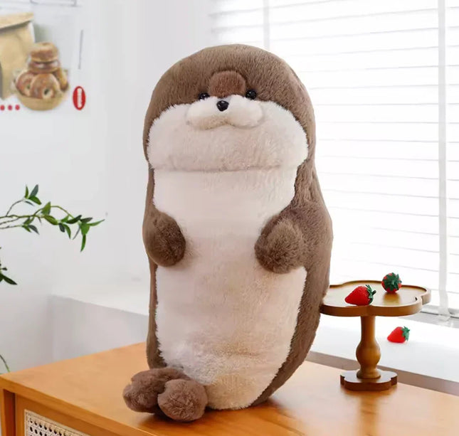 Sushi-Themed Plush Toy – Soft Stuffed Seal, Otter & Shrimp Doll Pillow for Kids & Gifts