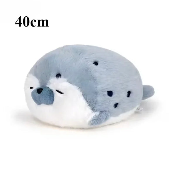 Sushi-Themed Plush Toy – Soft Stuffed Seal, Otter & Shrimp Doll Pillow for Kids & Gifts