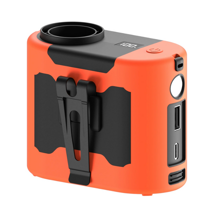 Portable Waist & Neck Clip Fan – High-Speed Cooling with Power Bank & LED Light for Outdoor, Worksite, and Travel Use