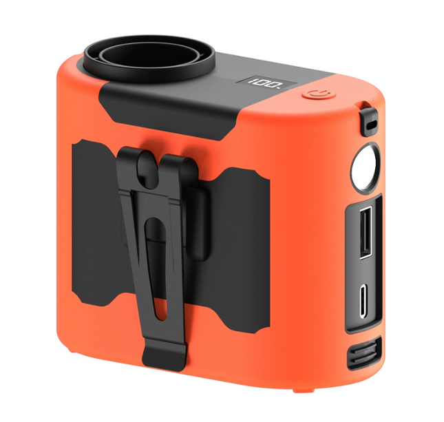 Portable Waist & Neck Clip Fan – High-Speed Cooling with Power Bank & LED Light for Outdoor, Worksite, and Travel Use