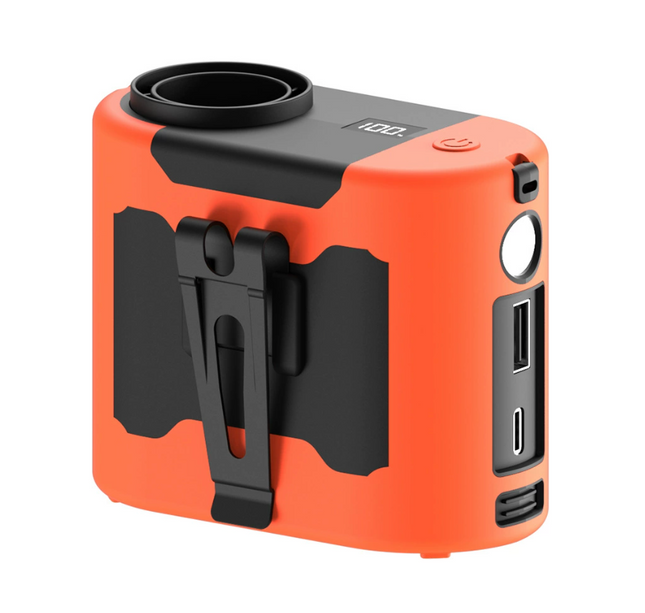 Portable Waist & Neck Clip Fan – High-Speed Cooling with Power Bank & LED Light for Outdoor, Worksite, and Travel Use
