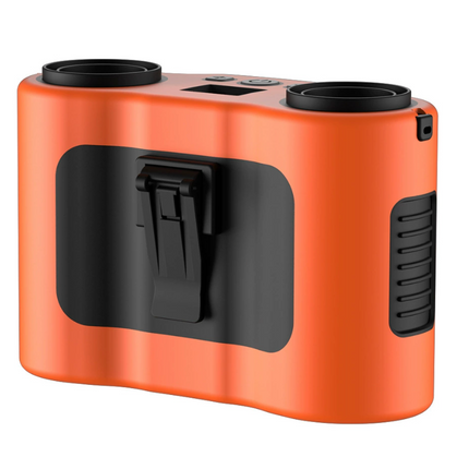 Portable Waist & Neck Clip Fan – High-Speed Cooling with Power Bank & LED Light for Outdoor, Worksite, and Travel Use