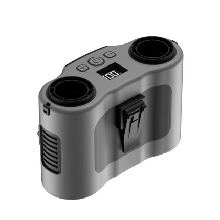 Portable Waist & Neck Clip Fan – High-Speed Cooling with Power Bank & LED Light for Outdoor, Worksite, and Travel Use