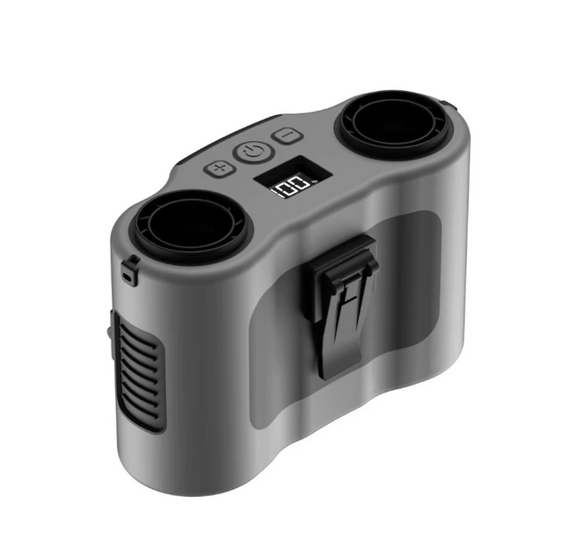 Portable Waist & Neck Clip Fan – High-Speed Cooling with Power Bank & LED Light for Outdoor, Worksite, and Travel Use