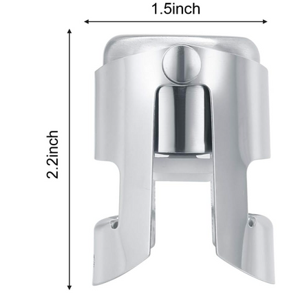 Portable Stainless Latches Champagne Sparkling Wine Bottle Stopper Sealer Bar Wine Plug Liquor Spirit Flow Red Wine Bottle Cap