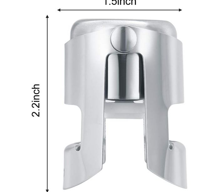Portable Stainless Latches Champagne Sparkling Wine Bottle Stopper Sealer Bar Wine Plug Liquor Spirit Flow Red Wine Bottle Cap