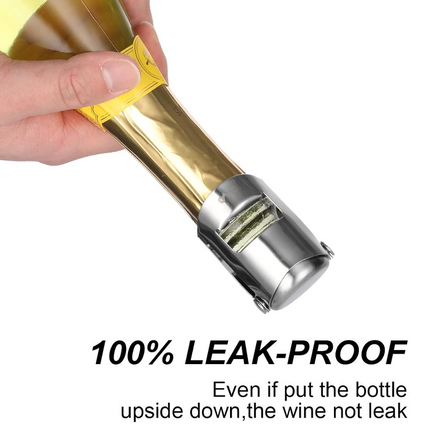 Portable Stainless Latches Champagne Sparkling Wine Bottle Stopper Sealer Bar Wine Plug Liquor Spirit Flow Red Wine Bottle Cap