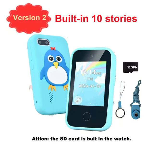 Kids Smart Phone Children Toys Mini Smart Phone Unicorn Toys Games Dual Camera