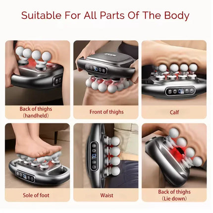 16-Head Fascia Massage Gun – High-Frequency Body Massager