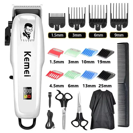 Kemei Rechargeable Professional Hair Clipper for Men