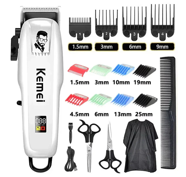 Kemei Rechargeable Professional Hair Clipper for Men
