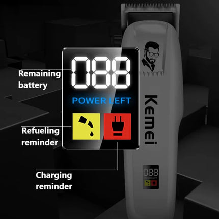 Kemei Rechargeable Professional Hair Clipper for Men