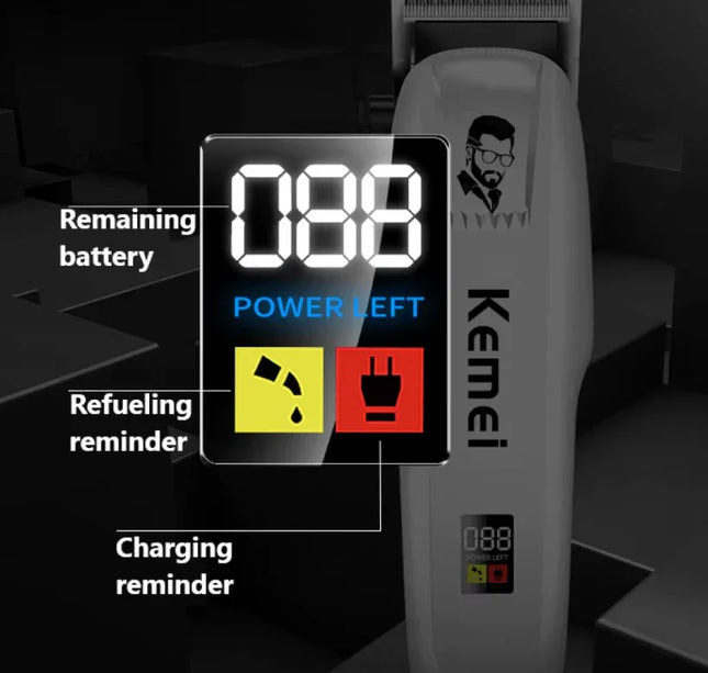 Kemei Rechargeable Professional Hair Clipper for Men