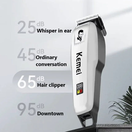 Kemei Rechargeable Professional Hair Clipper for Men
