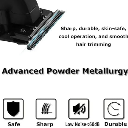 Kemei KM-2299 Cordless USB Rechargeable Hair Clipper