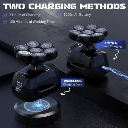 Sejoy 7D Head Shaver 6-in-1 Waterproof Grooming Kit for Men