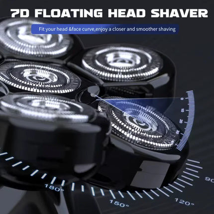 Sejoy 7D Head Shaver 6-in-1 Waterproof Grooming Kit for Men