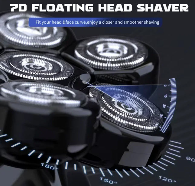 Sejoy 7D Head Shaver 6-in-1 Waterproof Grooming Kit for Men