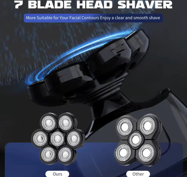 Sejoy 7D Head Shaver 6-in-1 Waterproof Grooming Kit for Men