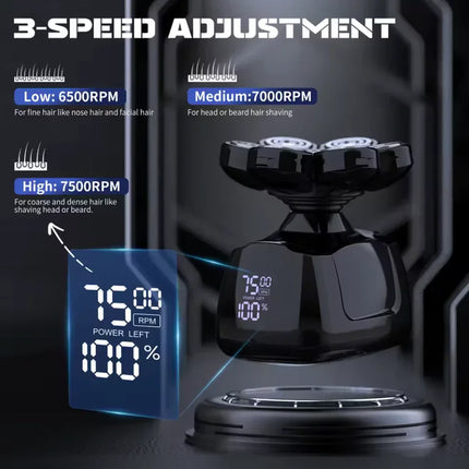 Sejoy 7D Head Shaver 6-in-1 Waterproof Grooming Kit for Men