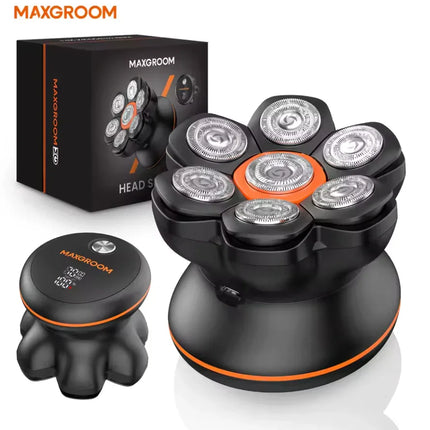 MAXGROOM 7D Head Shaver – Waterproof USB Rechargeable Electric Razor for Bald Men