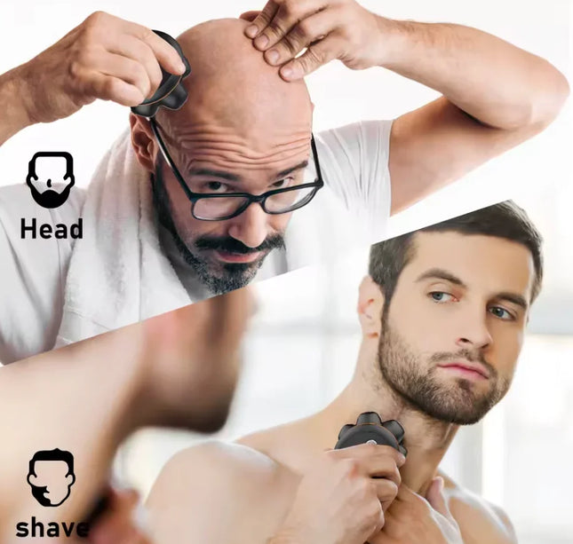 MAXGROOM 7D Head Shaver – Waterproof USB Rechargeable Electric Razor for Bald Men