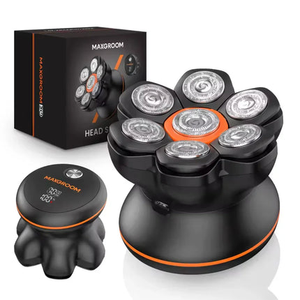 MAXGROOM 7D Head Shaver – Waterproof USB Rechargeable Electric Razor for Bald Men