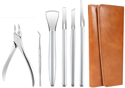 Precision Toenail Care Set - 6Pcs Stainless Steel Pedicure Kit