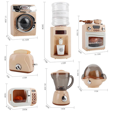 Children's Pretend Play Toys Simulation Electric Kitchen Set Microwave Oven Toys Educational Gifts Montessori Learning Game