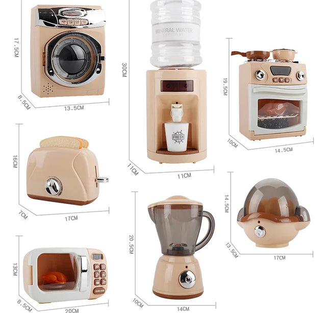 Children's Pretend Play Toys Simulation Electric Kitchen Set Microwave Oven Toys Educational Gifts Montessori Learning Game