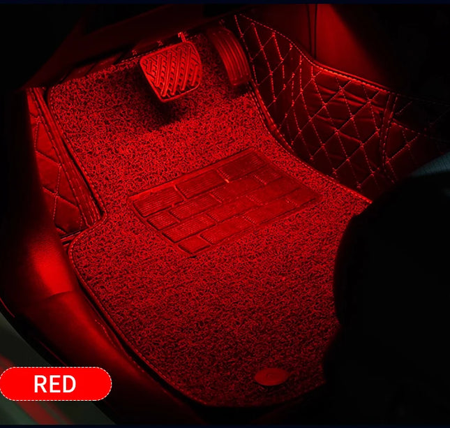 LED Car Ambient Light Kit – RGB Interior Strip with Music, Remote & App Control