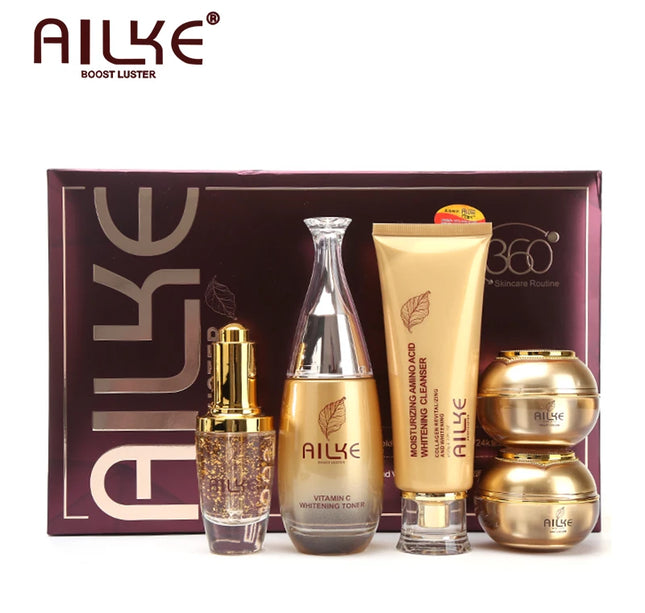 AILKE Whitening Skin Care Set, Reduce Wrinkles, Dark Spots, Anti-Aging, Women Wholesalers Beauty Cosmetics for All Skin Types
