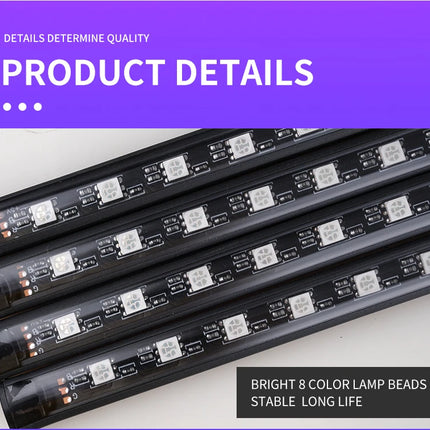 LED Car Ambient Light Kit – RGB Interior Strip with Music, Remote & App Control