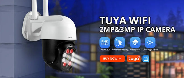 Fuers 5MP IP Camera – Tuya Smart WiFi Indoor Security Cam with Tracking