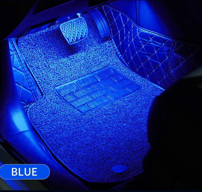 LED Car Ambient Light Kit – RGB Interior Strip with Music, Remote & App Control