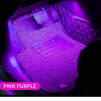 LED Car Ambient Light Kit – RGB Interior Strip with Music, Remote & App Control