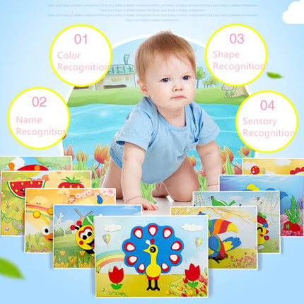 10Pcs 3D EVA Foam Stickers Puzzle Cartoon Animal 20 Styles DIY Handmade Early Learning Educational Toys For Children Kids Gift